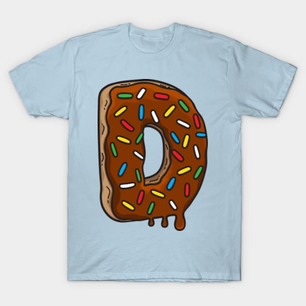 D is for Donut T-Shirt by Plushism